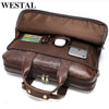 Genuine Leather Men's Laptop Bag/Brief Case - Men's Things