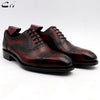 Cie Wedding Shoes Patina Wine Full Grain Genuine Leather